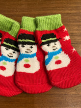 Load image into Gallery viewer, Dog Snowman Paw Socks