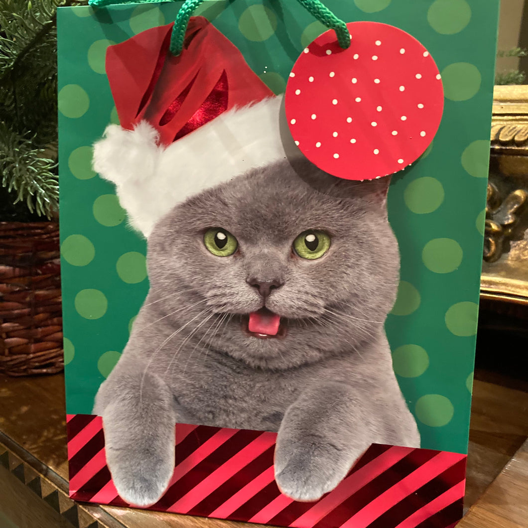 Christmas Cat Gift Bag