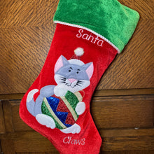 Load image into Gallery viewer, Santa Claws Cat Stocking