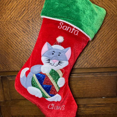 Santa Claws Cat Stocking