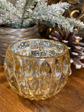 Load image into Gallery viewer, Gold Glass Tea Light