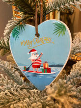 Load image into Gallery viewer, Paddle Board Santa Heart