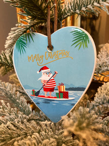 Paddle Board Santa Heart