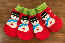 Load image into Gallery viewer, Dog Snowman Paw Socks