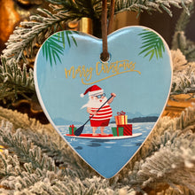 Load image into Gallery viewer, Paddle Board Santa Heart