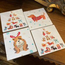 Load image into Gallery viewer, Christmas Dog Coasters