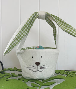 Green Check Bunny Bag