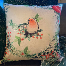 Load image into Gallery viewer, Bird and Berry Pillow