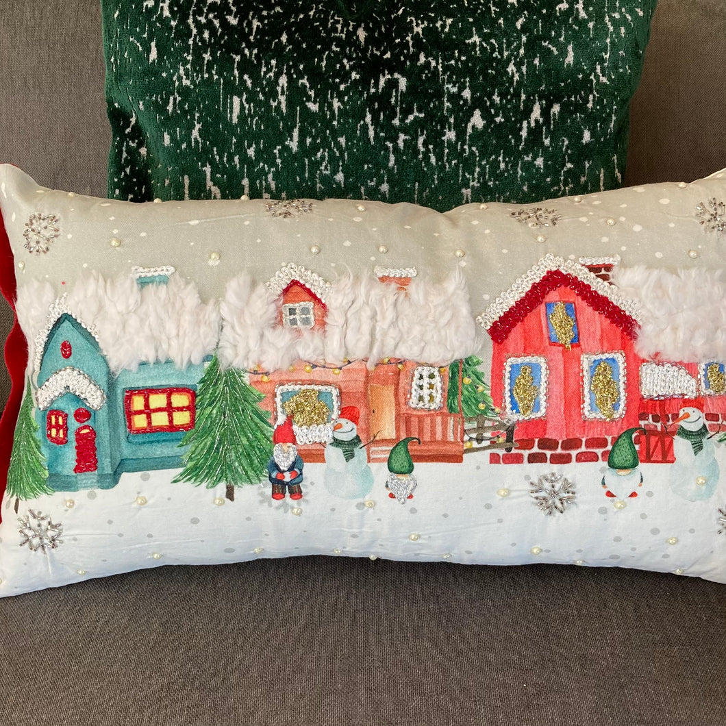 Snow Village Pillow