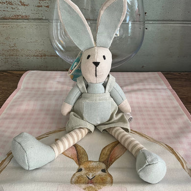 Small Plush Boy Bunny Mint