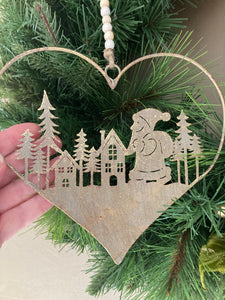 Santa Heart Hanger