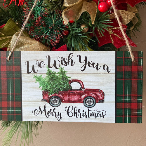 We Wish You A Merry Christmas Sign