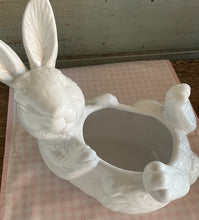 Load image into Gallery viewer, White Porcelain Bunny Bowl