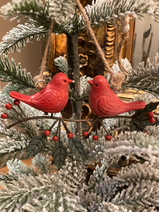 Red Birds on a Branch