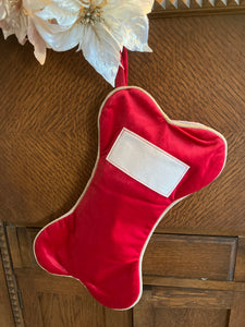 Red Velvet Bone Stocking