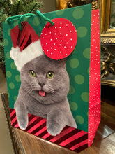 Load image into Gallery viewer, Christmas Cat Gift Bag