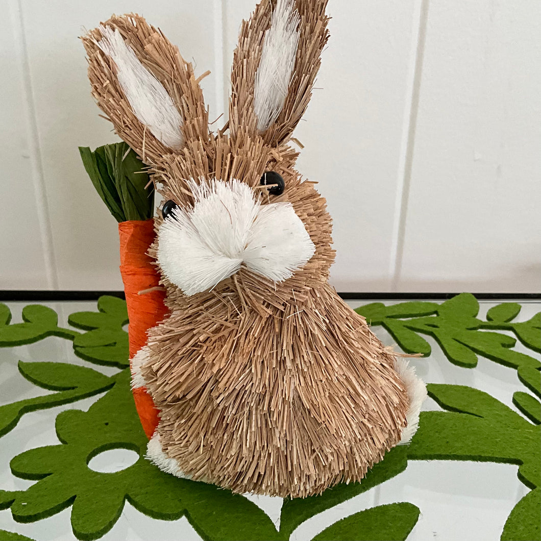 Brown Straw Bunny