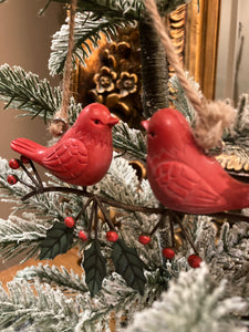 Red Birds on a Branch