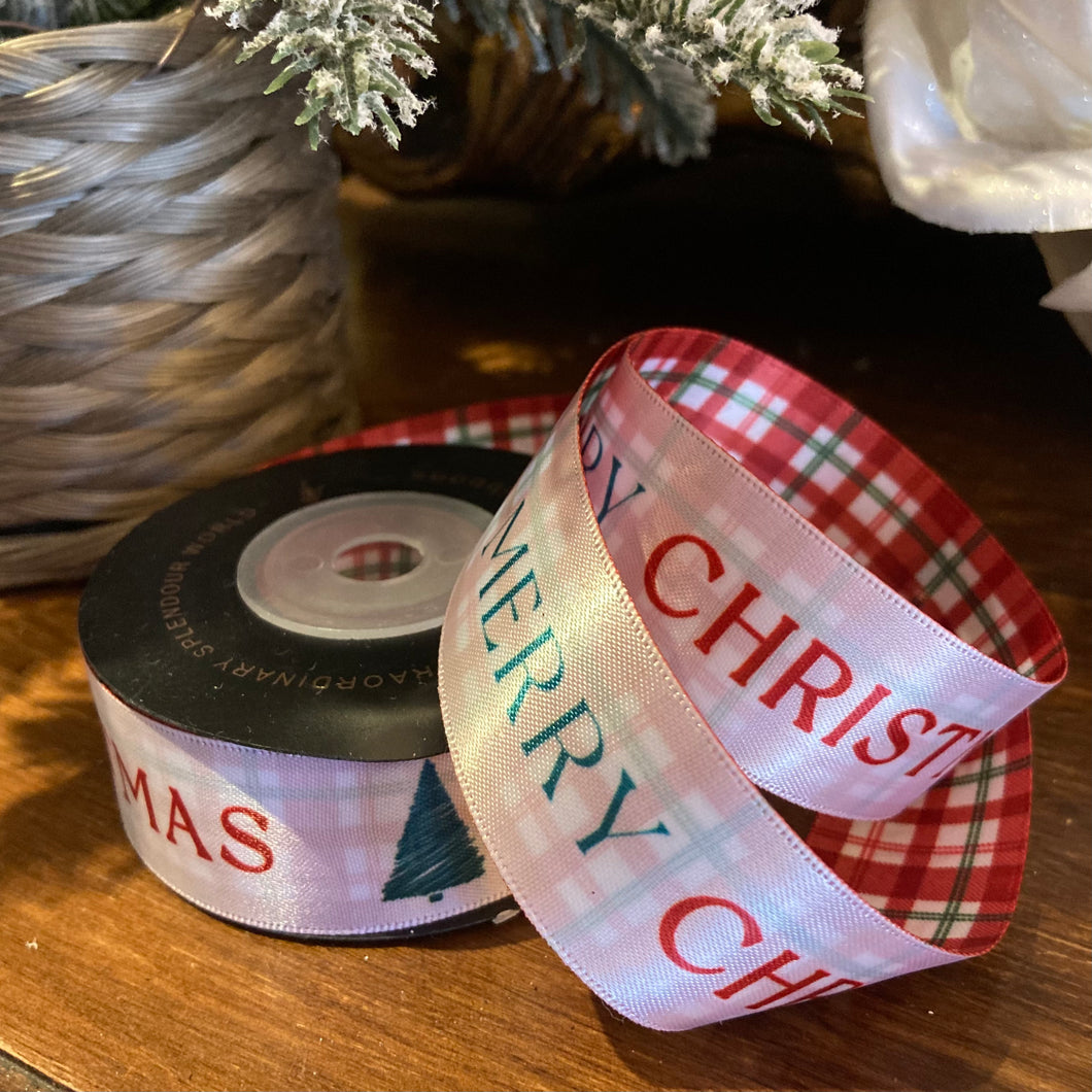 Merry Christmas Satin Ribbon