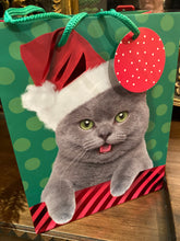 Load image into Gallery viewer, Christmas Cat Gift Bag