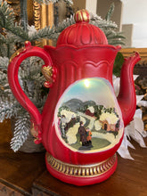 Load image into Gallery viewer, Red Musical Tea Pot LED