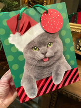 Load image into Gallery viewer, Christmas Cat Gift Bag