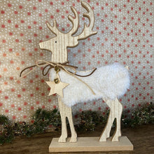 Load image into Gallery viewer, Wooden Deer with Star