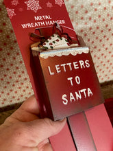 Load image into Gallery viewer, Letters to Santa Wreath Hanger Red