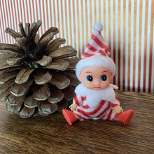 Load image into Gallery viewer, Little Red Striped Elf Doll