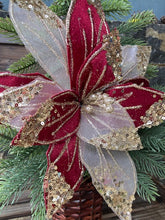 Load image into Gallery viewer, Burgundy Gold Poinsettia