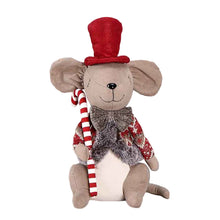 Load image into Gallery viewer, Red Top Hat Mouse Plush