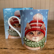 Load image into Gallery viewer, Cat Christmas Mug