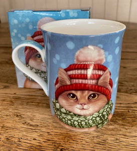 Cat Christmas Mug