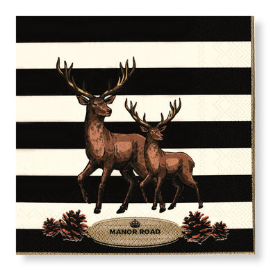 Serviettes Striped Deer