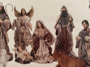 Elegant Fabric Nativity Set