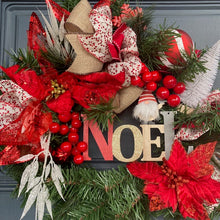 Load image into Gallery viewer, Small Noel Wreath