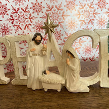 Load image into Gallery viewer, Peace Ornament with Holy Family