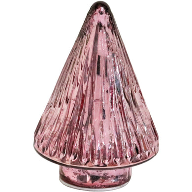 Pink Glass Tree LED