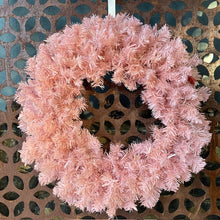 Load image into Gallery viewer, Pink Christmas Wreath LED