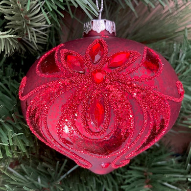 Jewel Red Glass Ball