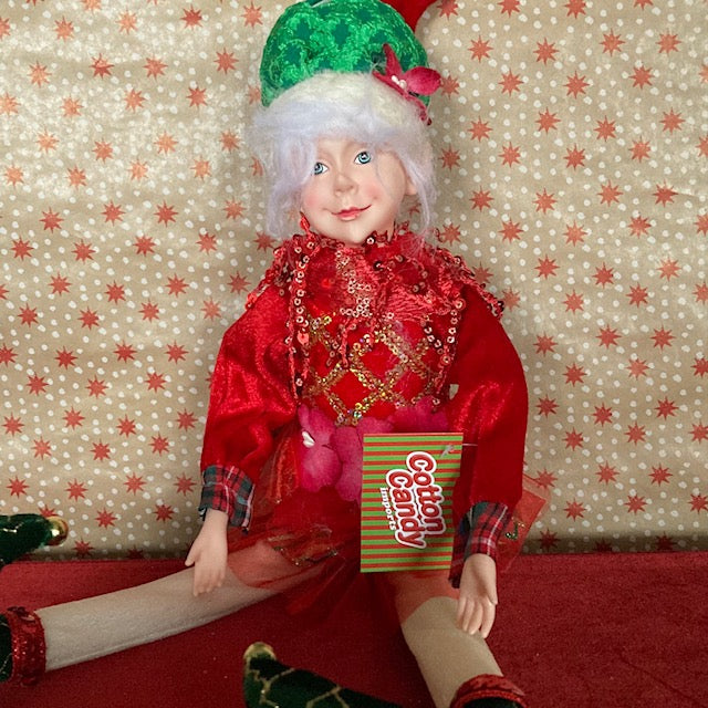 Red Elf Doll