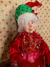 Load image into Gallery viewer, Red Elf Doll