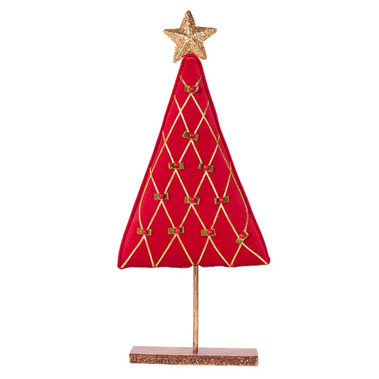 Red Velour Christmas Tree