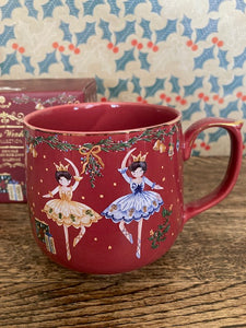 Red Ballerina Christmas Mug