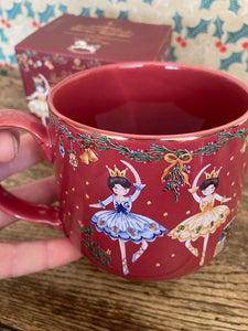 Red Ballerina Christmas Mug