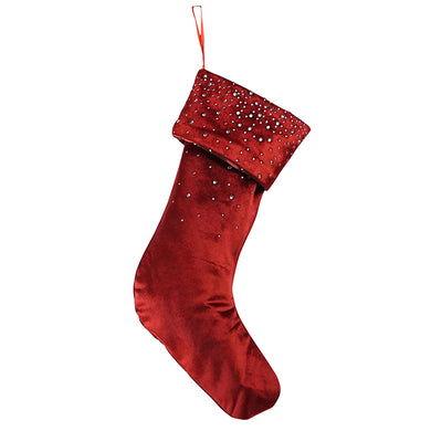 Red Diamanté Stocking