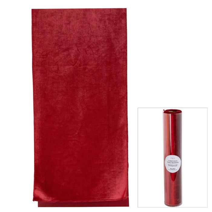 Luxe Red Velvet Table Runner