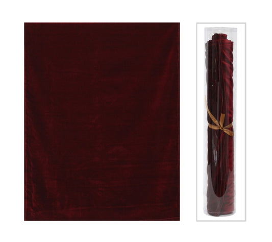 Red Wine Velvet Runner