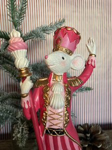 Pink Ringmaster Mouse Ornament