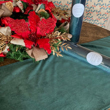 Load image into Gallery viewer, Green Velvet Table Runner